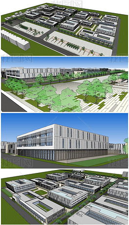 工業(yè)產業(yè)創(chuàng)意園規(guī)劃與建筑設計模型